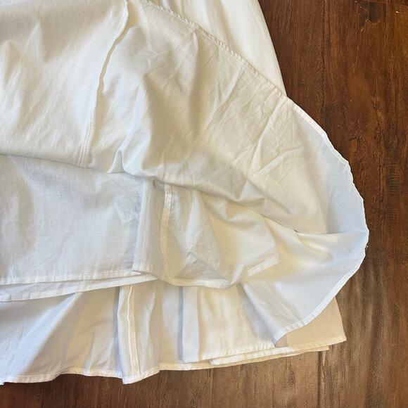 ABERCROMBIE & FITCH Dipped-Waist Sweetheart Maxi Dress White Cut Out NWT - Picture 11 of 16